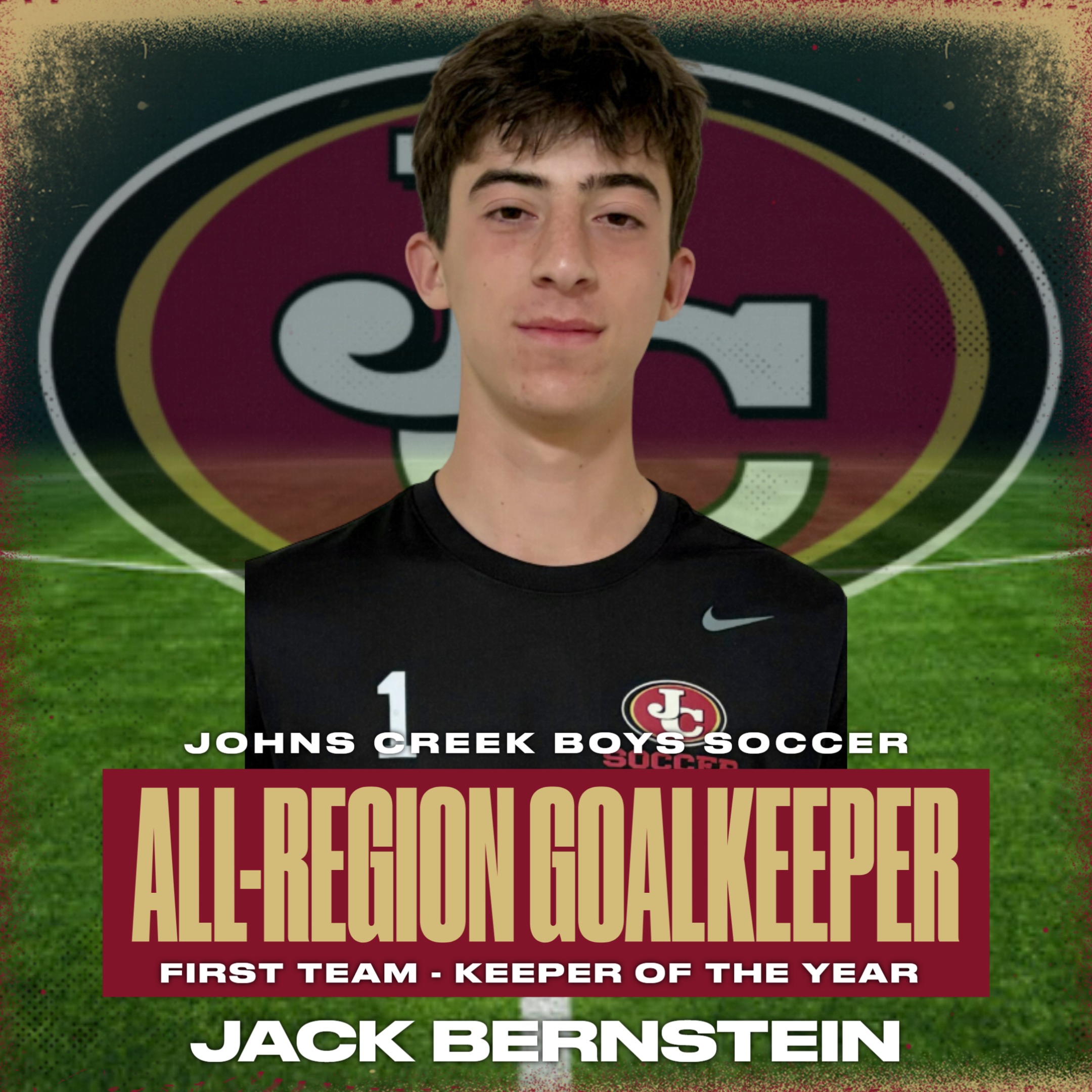 Jack Bernstein Named All-Region Keeper of the Year
