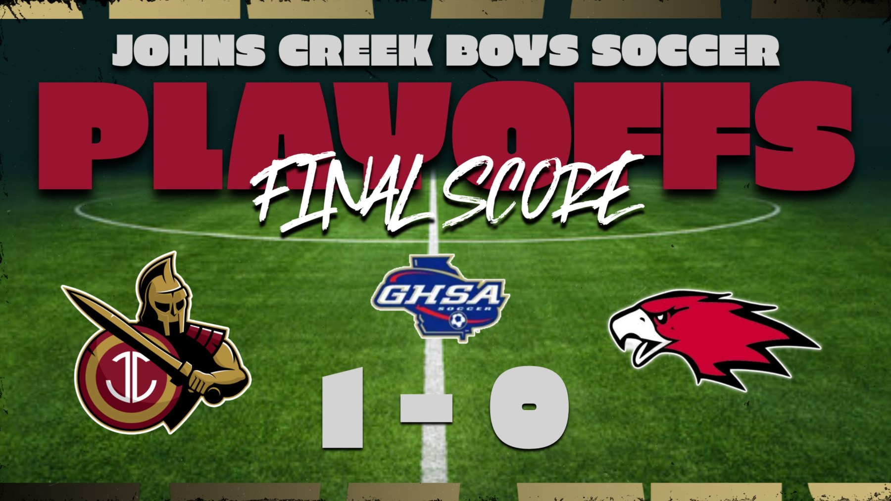 Boys Soccer Advancing to Round Two Topping Woodward Academy