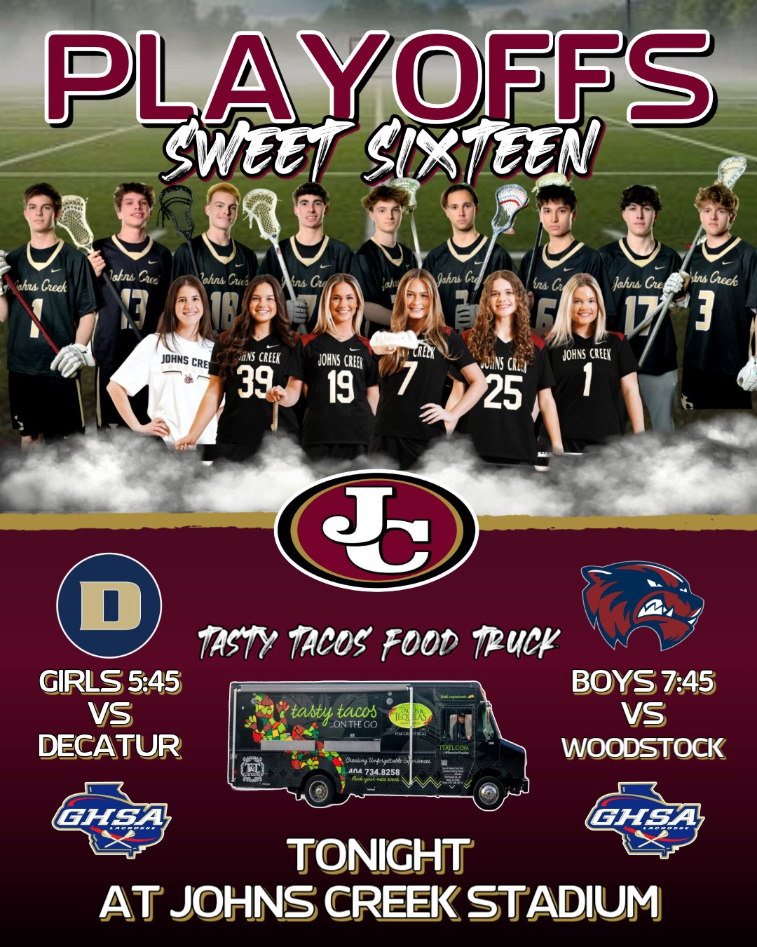 Lacrosse Playoffs Double Header Tonight