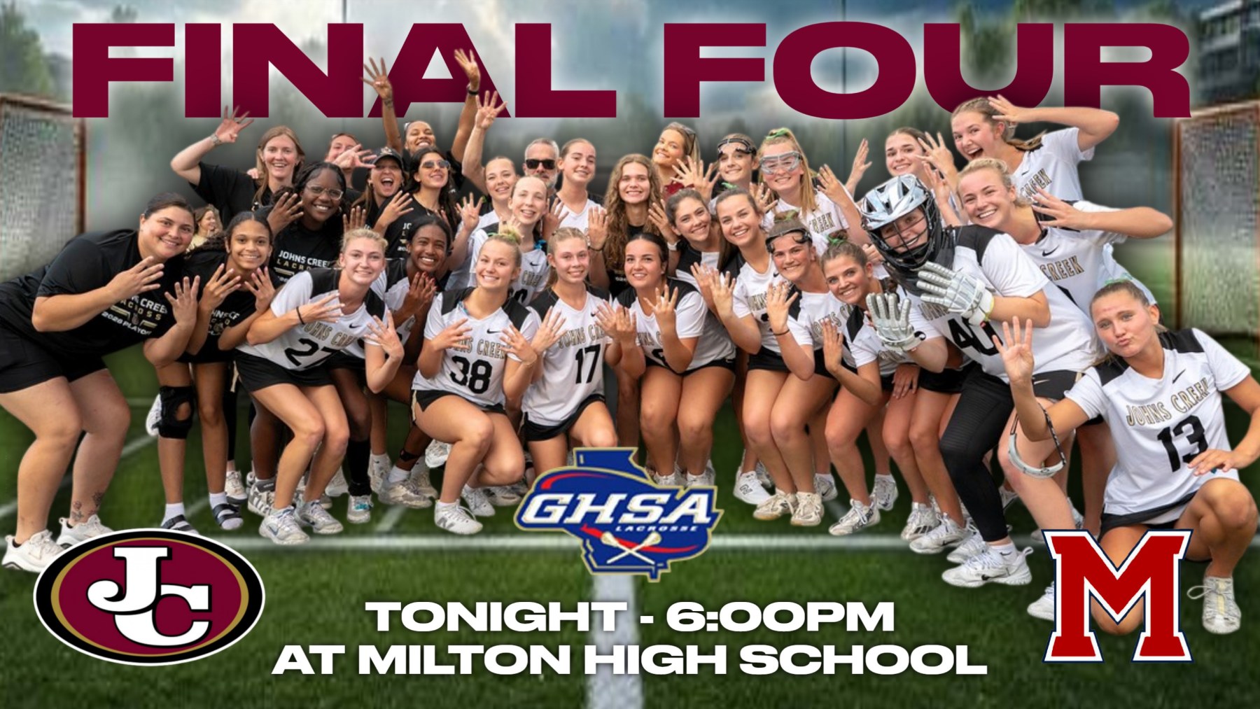 Girls Lacrosse Final Four Tonight at Milton