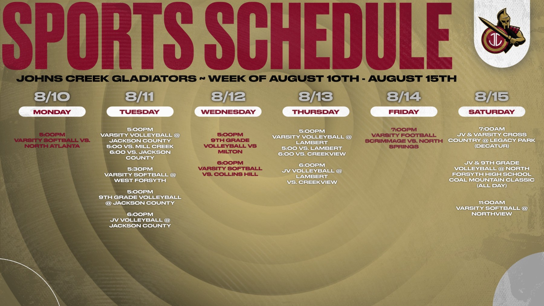 Athletics This Week