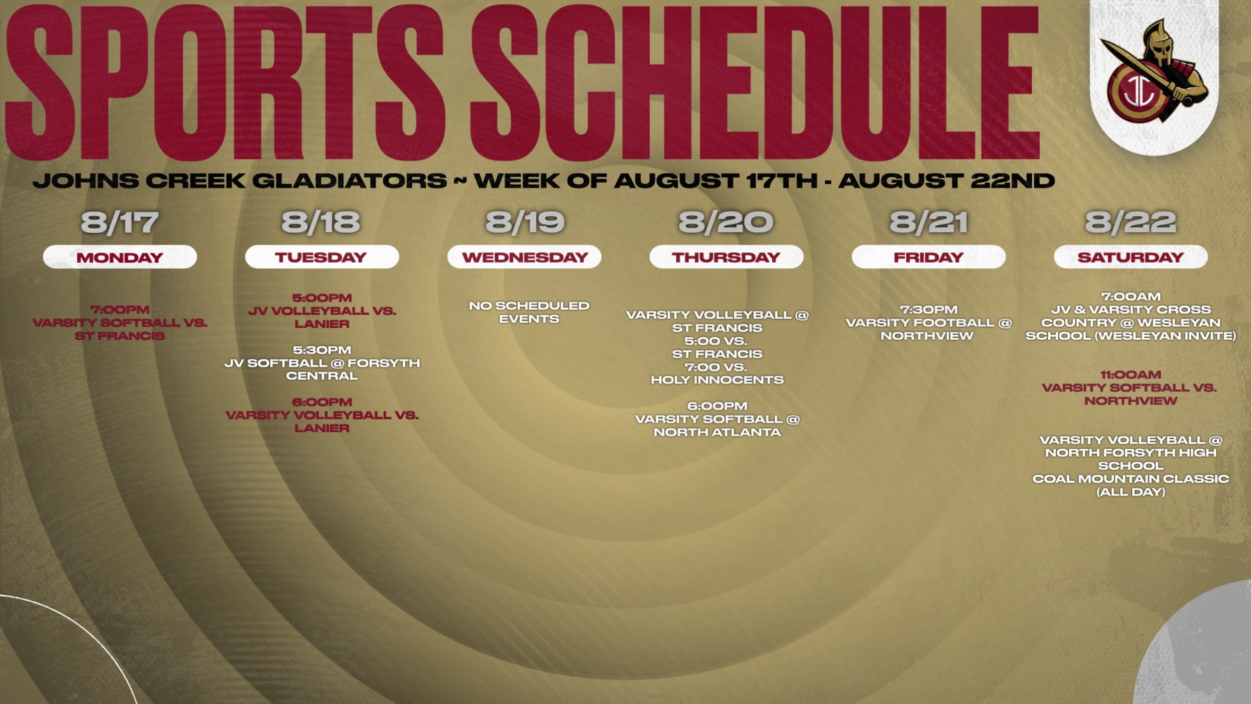 Athletics This Week