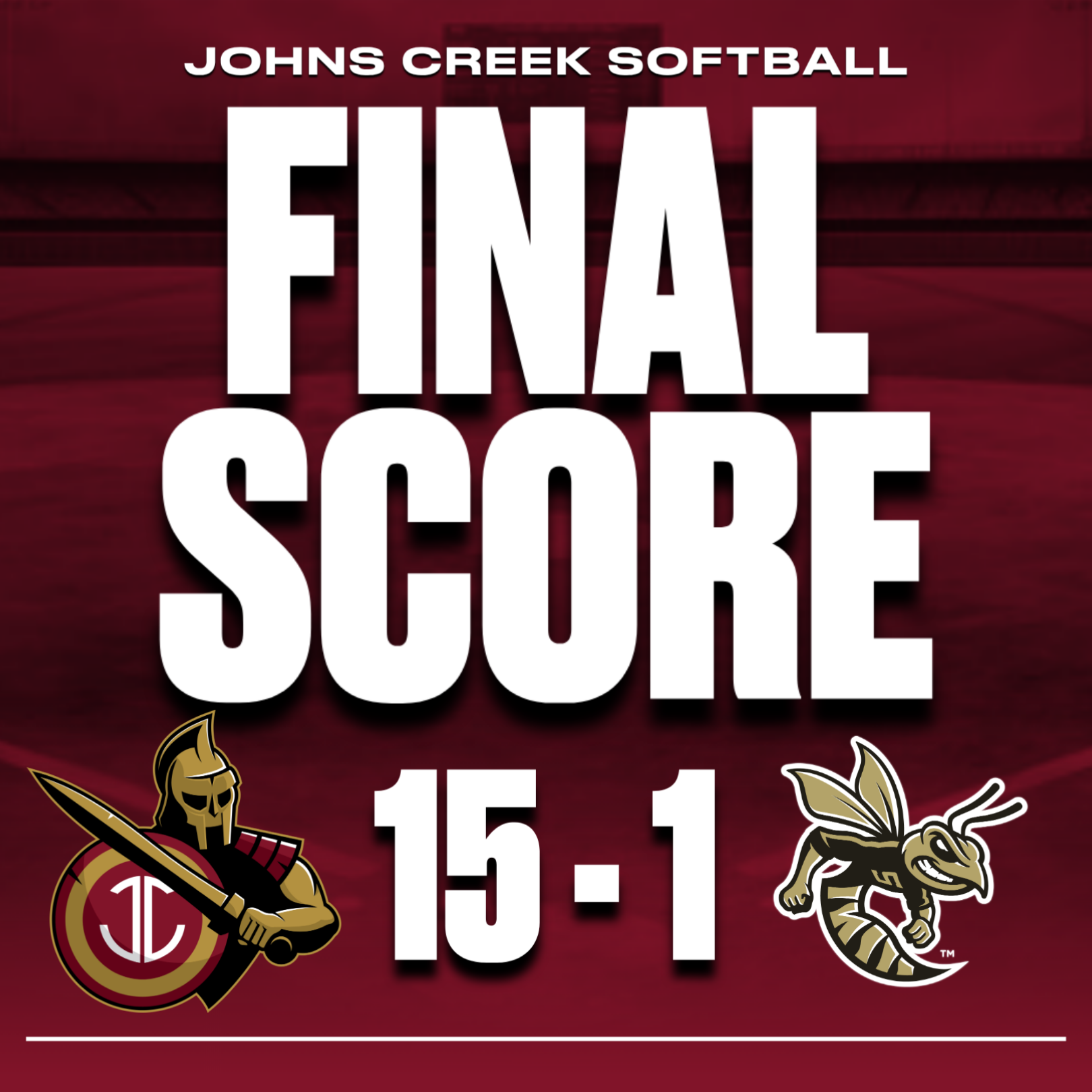 Lady Gladiators Extend Winning Streak to 10 with 15-1 Road Win Over Sprayberry