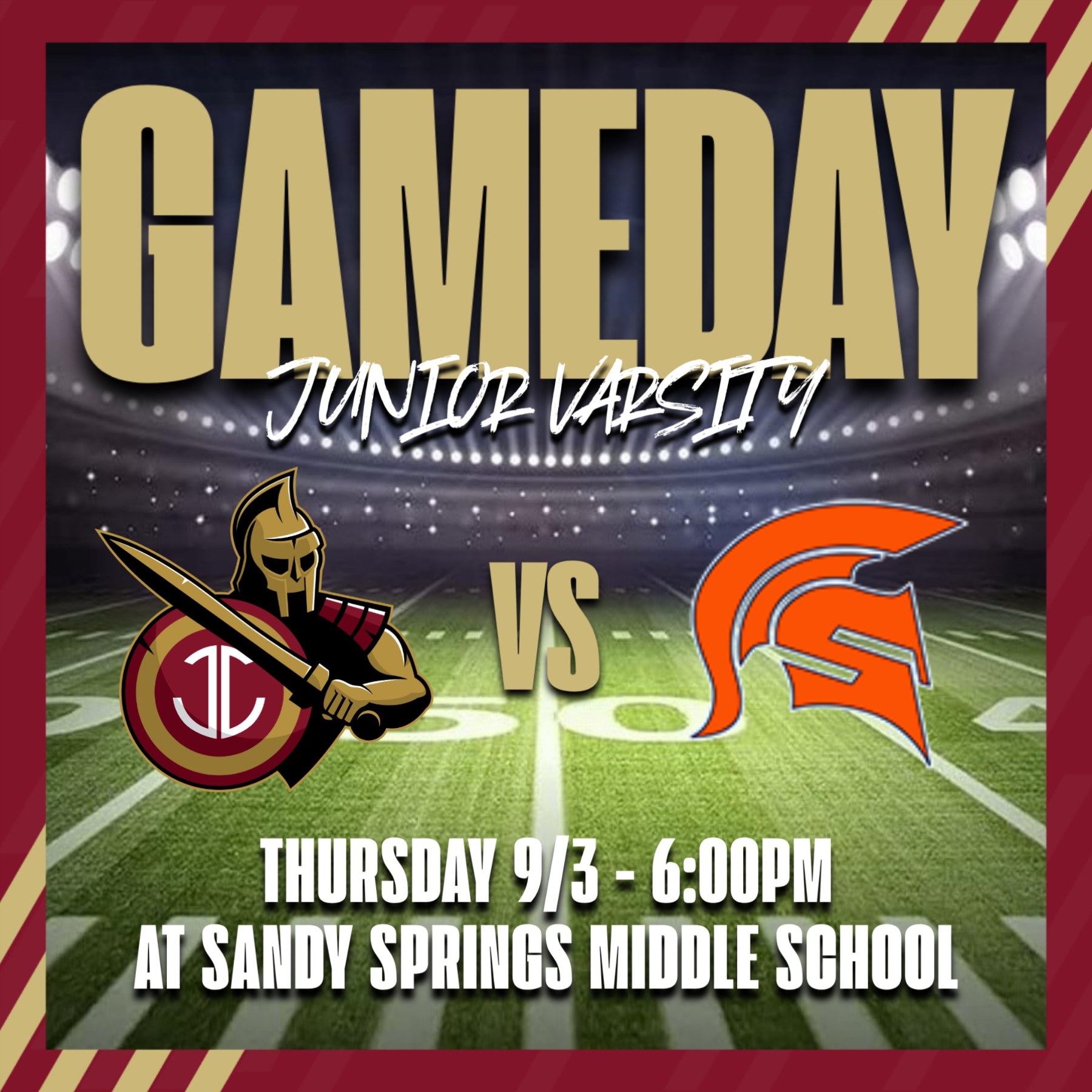 JV Football Tonight at North Springs