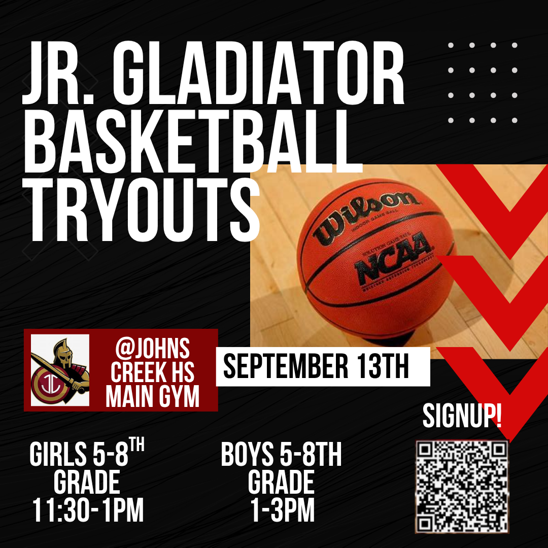 Junior Gladiator Basketball Tryouts Announced