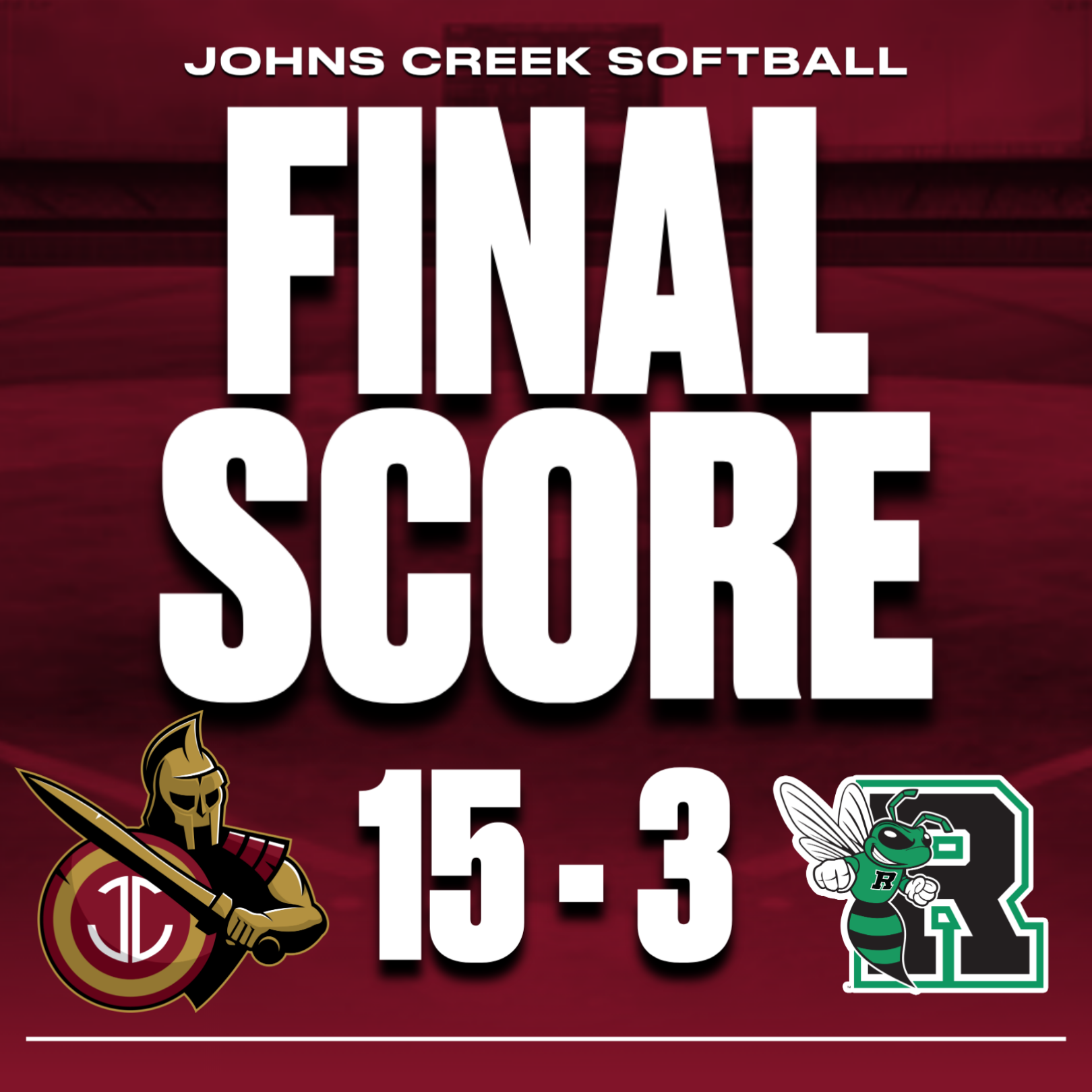 Lady Gladiators Roll Past Roswell 15-3 Behind Offensive Explosion