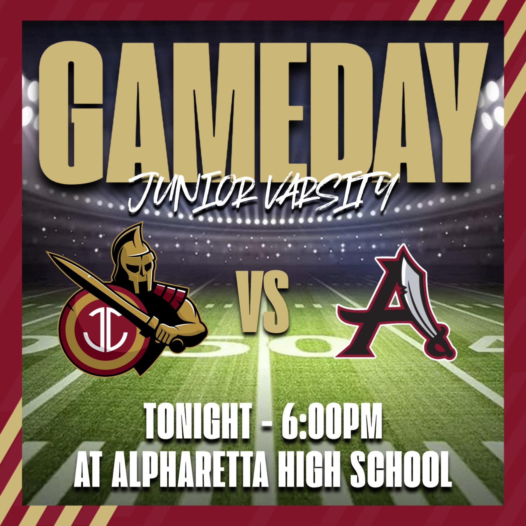 JV Football Tonight at Alpharetta