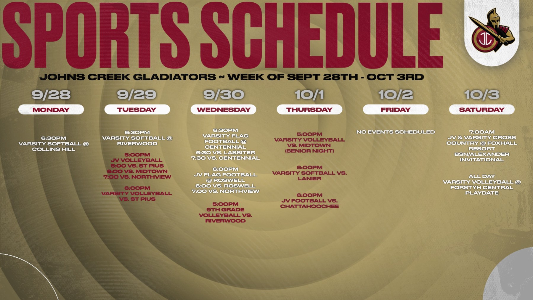Athletics This Week