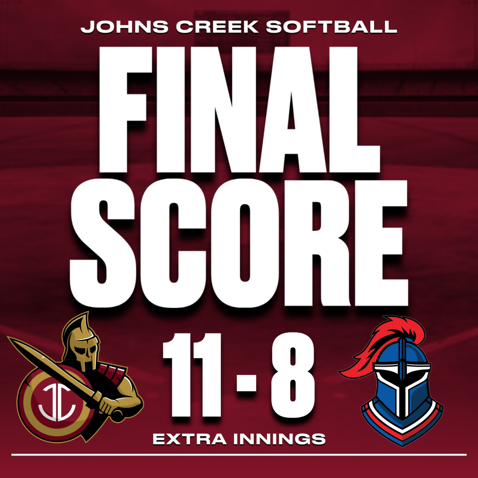 Lady Gladiators Claim Sole Possession of First with Thrilling Extra-Inning Victory