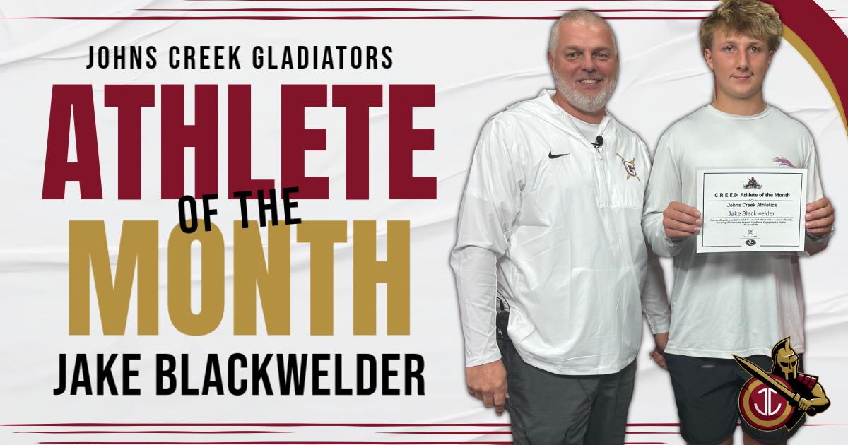 Male Athlete of the Month - Jake Blackwelder