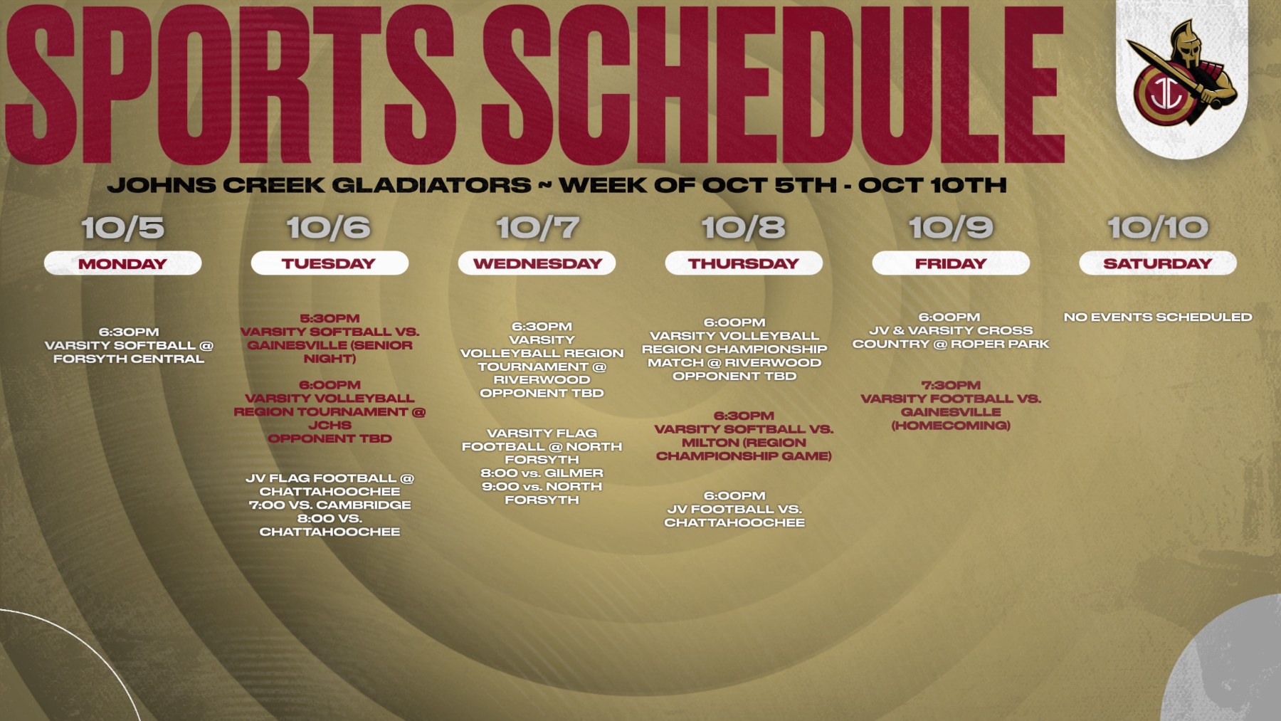 Athletics This Week