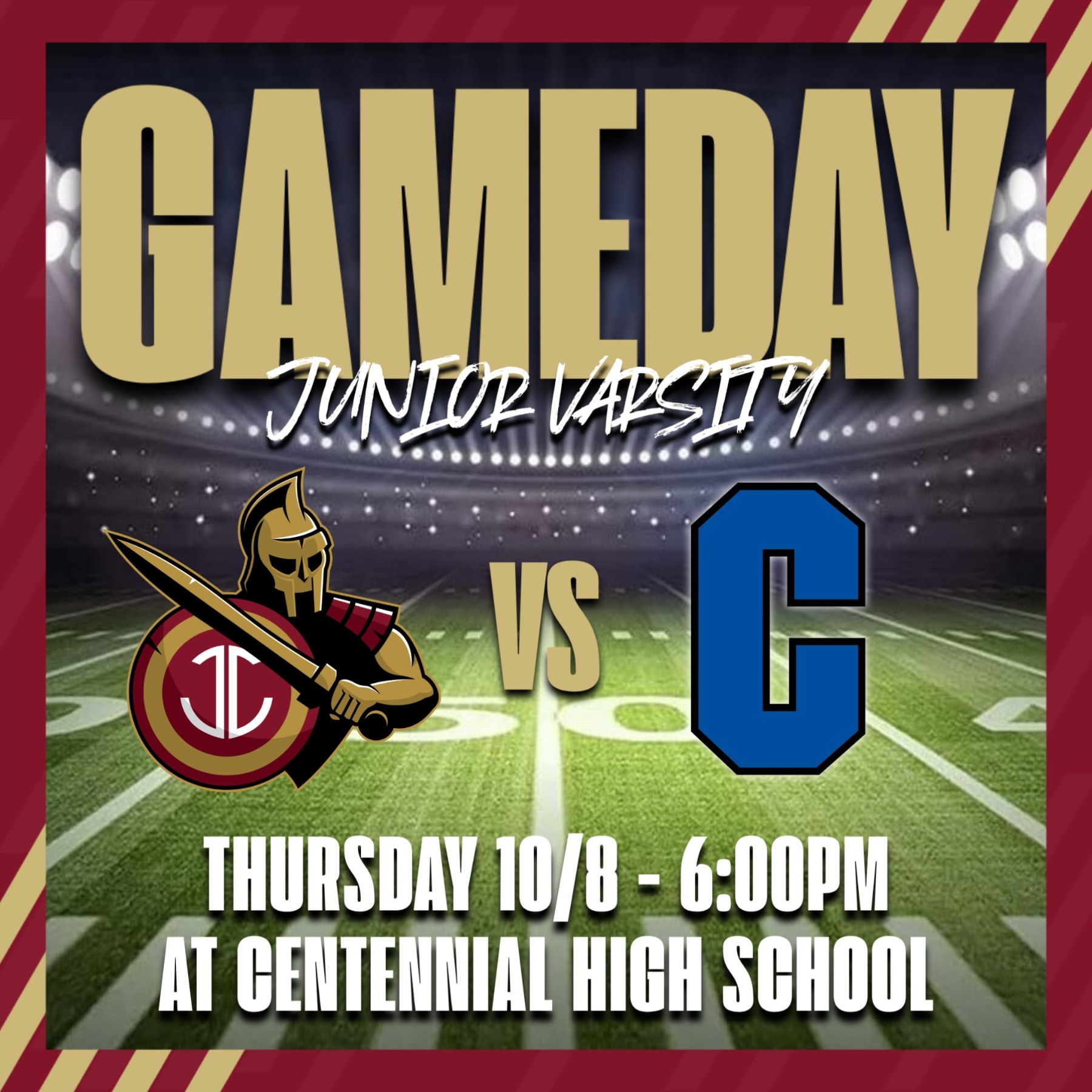 JV  Football Tonight at Centennial