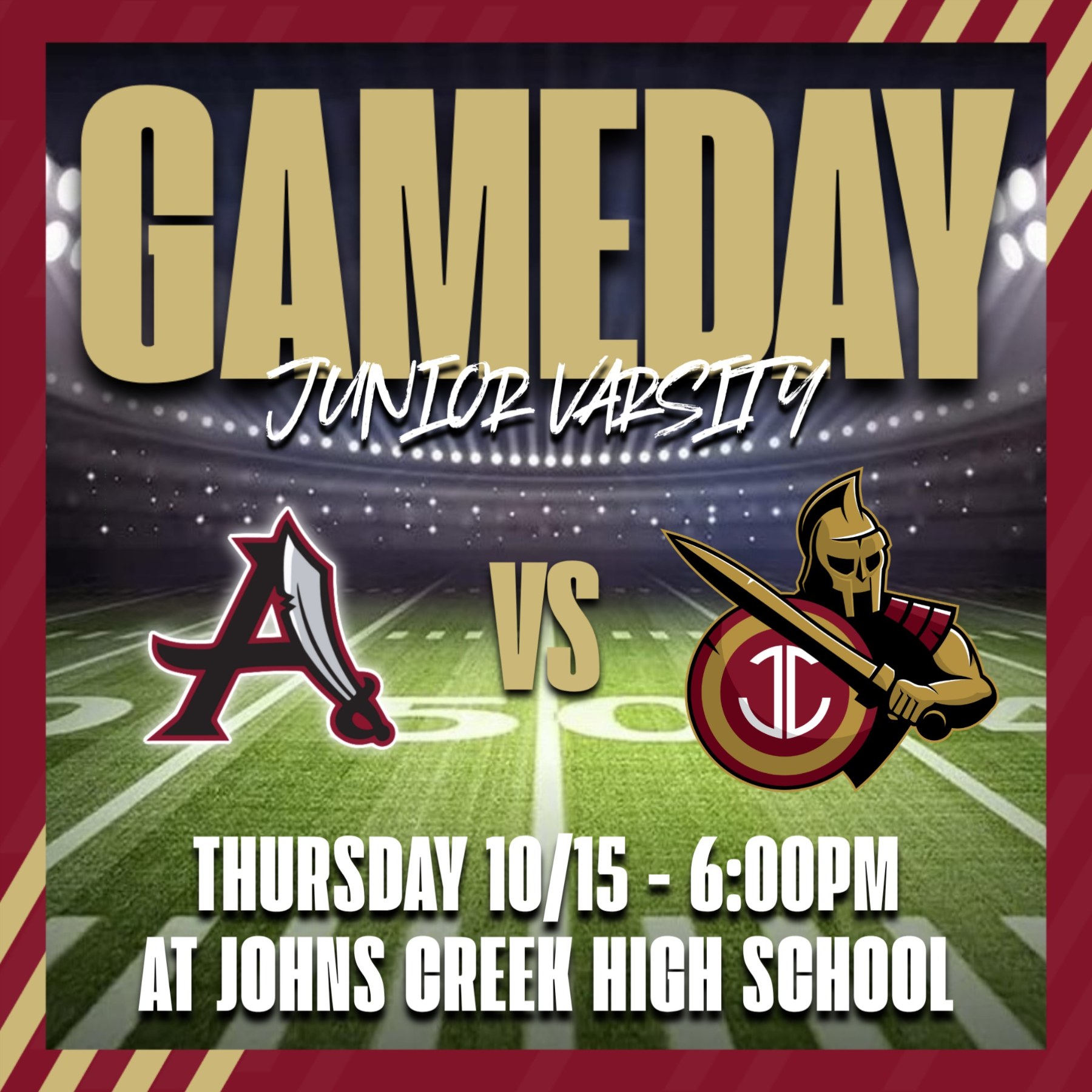 JV Football Today vs Alpharetta