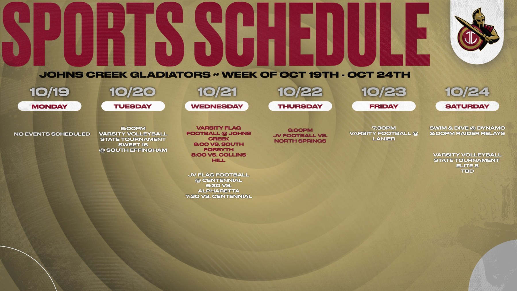 Athletics This Week