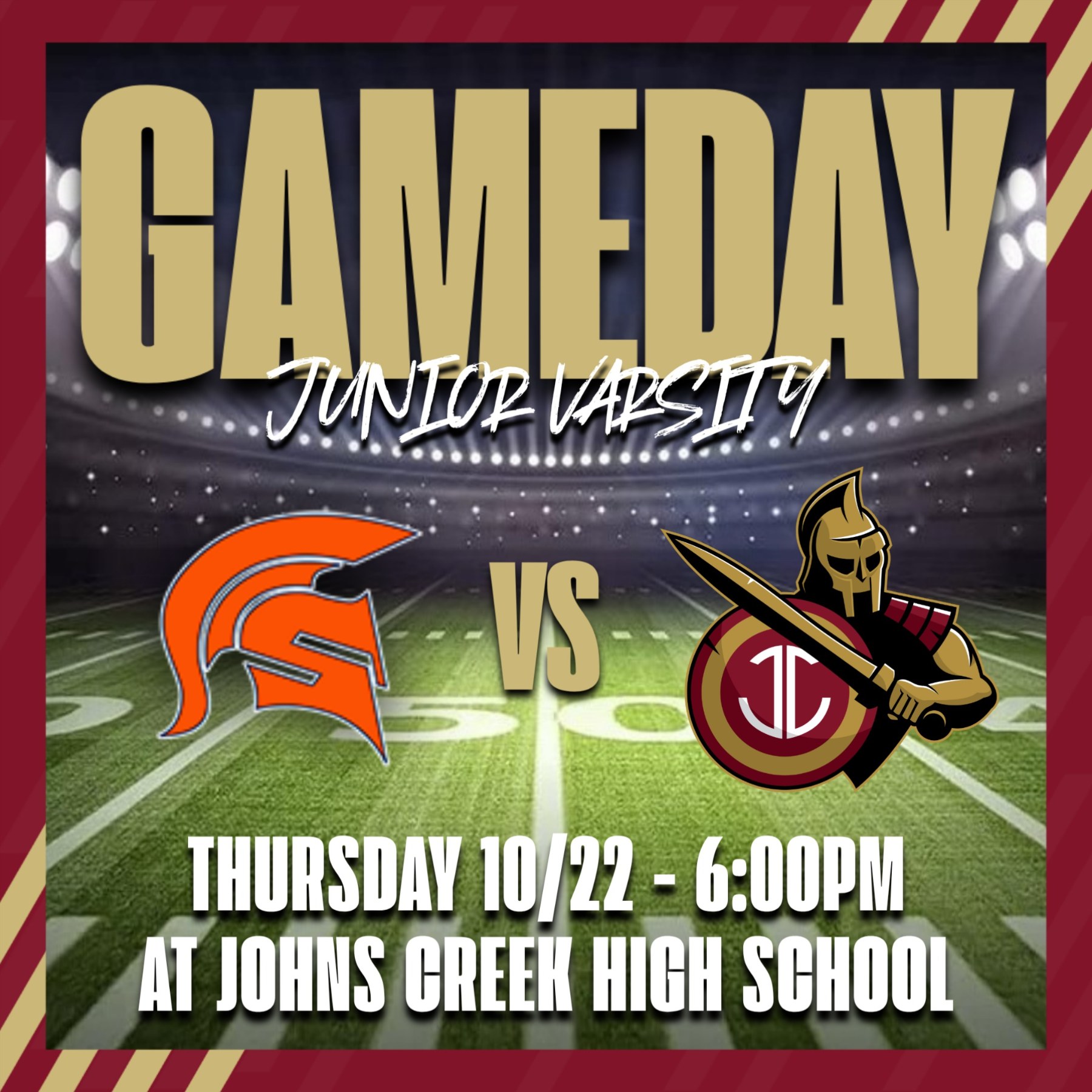JV Football Today vs North Springs