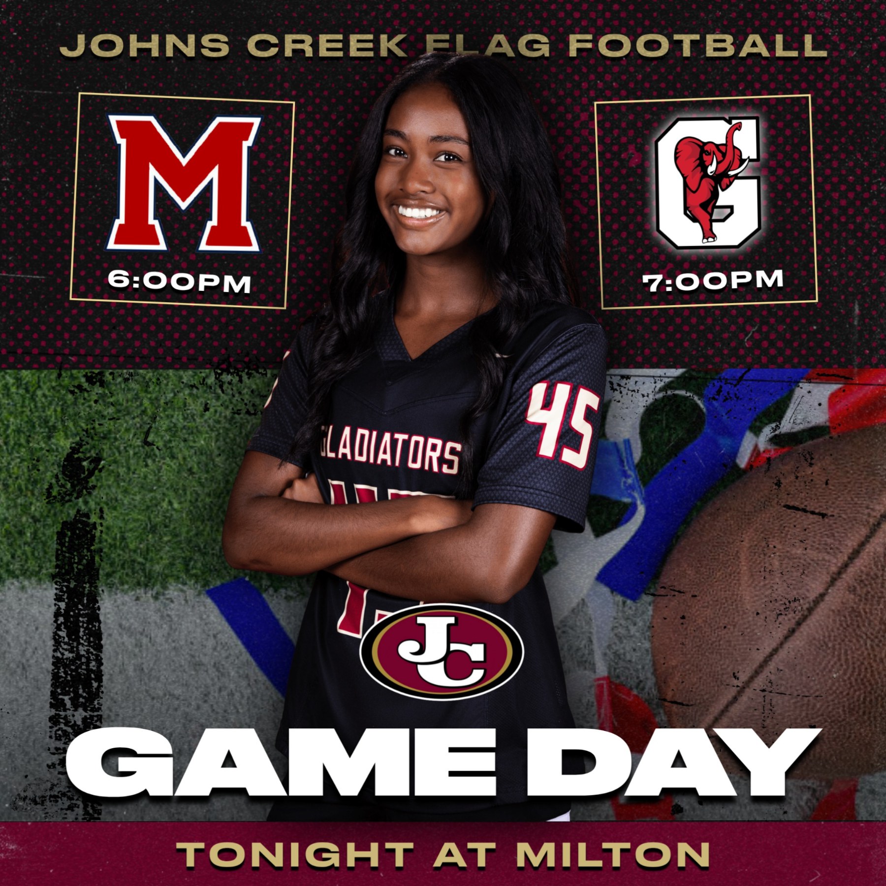 Flag Football Tonight at Milton